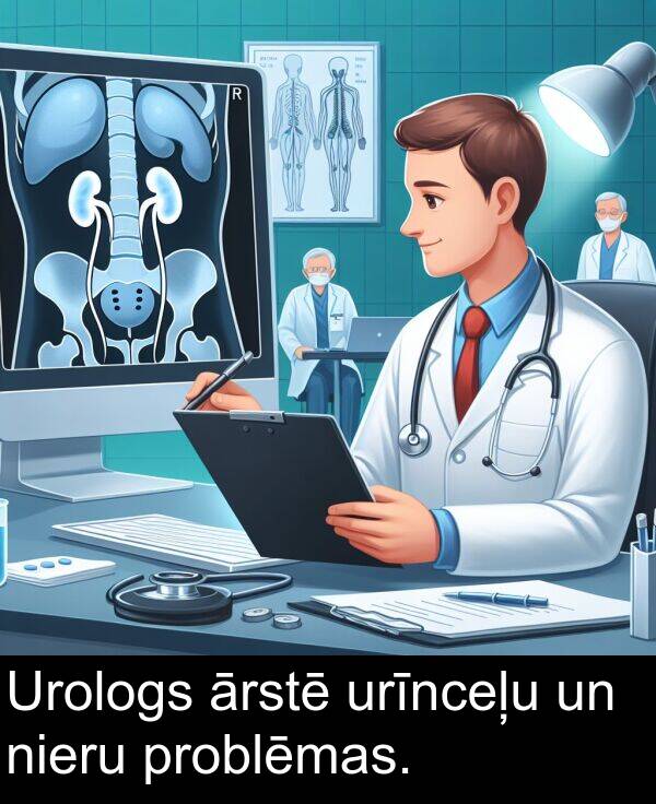 urīnceļu: Urologs ārstē urīnceļu un nieru problēmas.