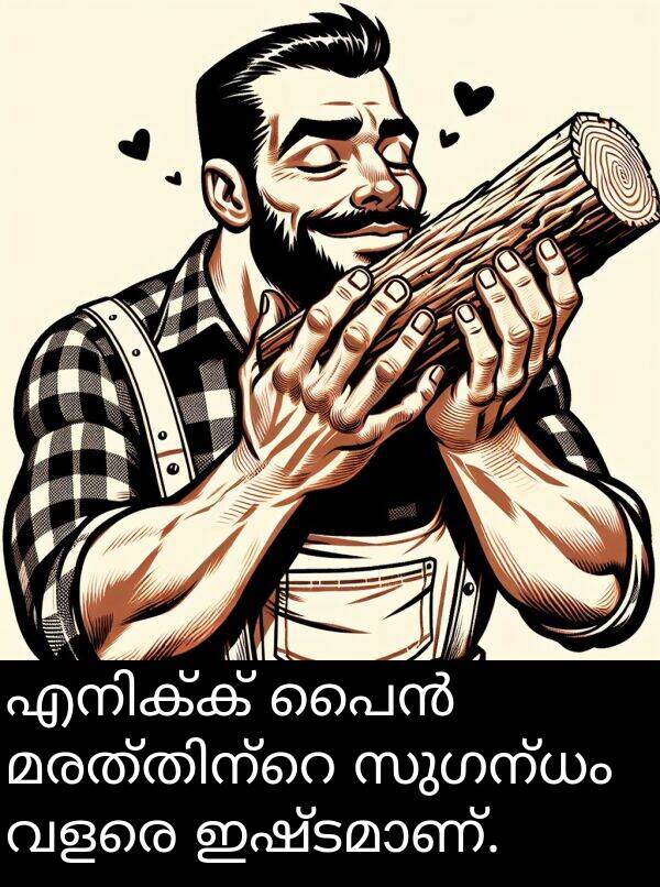 സുഗന്ധം: എനിക്ക് പൈൻ മരത്തിന്റെ സുഗന്ധം വളരെ ഇഷ്ടമാണ്.