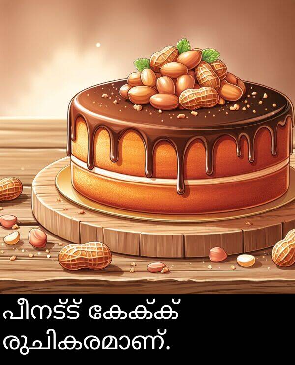 പീനട്ട്: പീനട്ട് കേക്ക് രുചികരമാണ്.