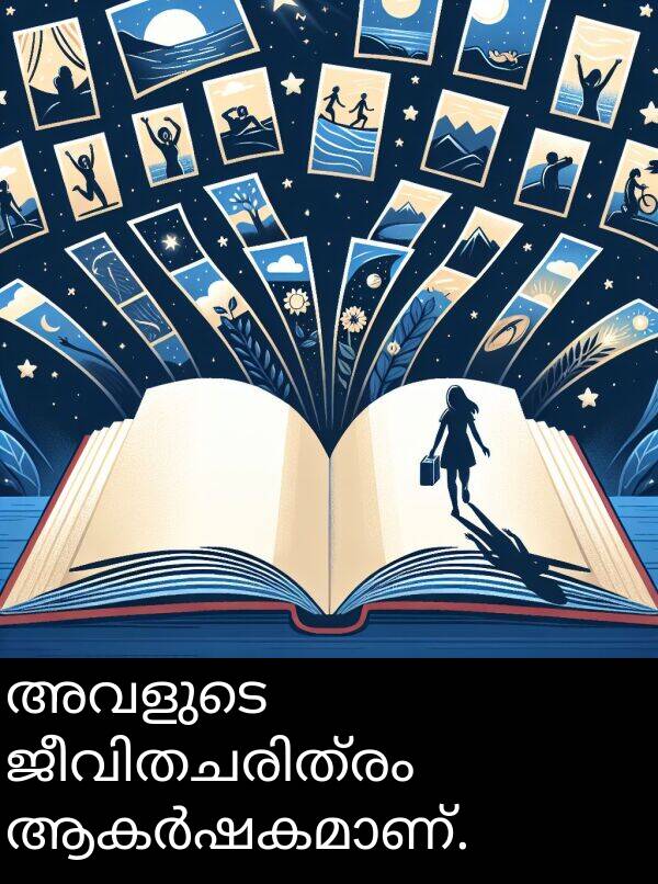 അവളുടെ: അവളുടെ ജീവിതചരിത്രം ആകർഷകമാണ്.