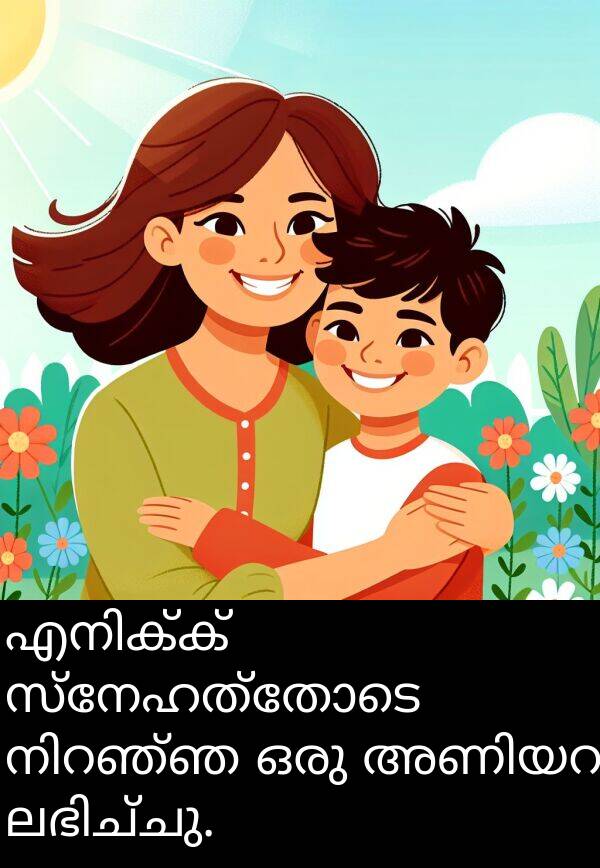 സ്നേഹത്തോടെ: എനിക്ക് സ്നേഹത്തോടെ നിറഞ്ഞ ഒരു അണിയറ ലഭിച്ചു.