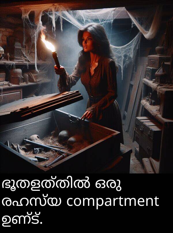 ഉണ്ട്: ഭൂതളത്തിൽ ഒരു രഹസ്യ compartment ഉണ്ട്.
