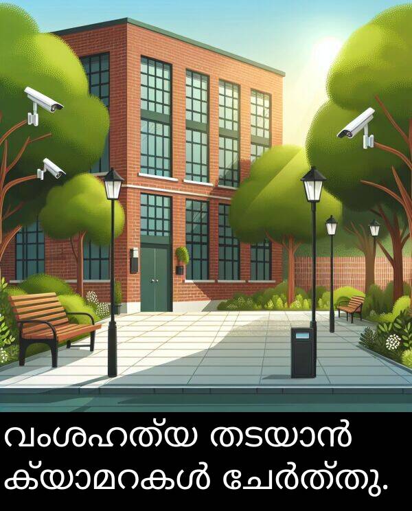 വംശഹത്യ: വംശഹത്യ തടയാൻ ക്യാമറകൾ ചേർത്തു.