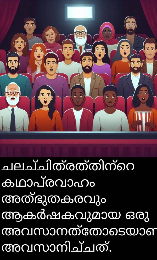 അത്ഭുതകരവും: ചലച്ചിത്രത്തിന്റെ കഥാപ്രവാഹം അത്ഭുതകരവും ആകർഷകവുമായ ഒരു അവസാനത്തോടെയാണ് അവസാനിച്ചത്.