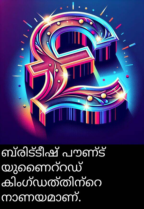 പൗണ്ട്: ബ്രിട്ടീഷ് പൗണ്ട് യുണൈറ്റഡ് കിംഗ്ഡത്തിന്റെ നാണയമാണ്.