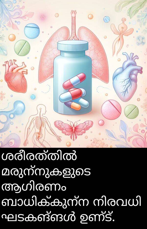 ഉണ്ട്: ശരീരത്തിൽ മരുന്നുകളുടെ ആഗിരണം ബാധിക്കുന്ന നിരവധി ഘടകങ്ങൾ ഉണ്ട്.
