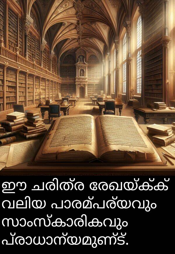 രേഖയ്ക്ക്: ഈ ചരിത്ര രേഖയ്ക്ക് വലിയ പാരമ്പര്യവും സാംസ്കാരികവും പ്രാധാന്യമുണ്ട്.