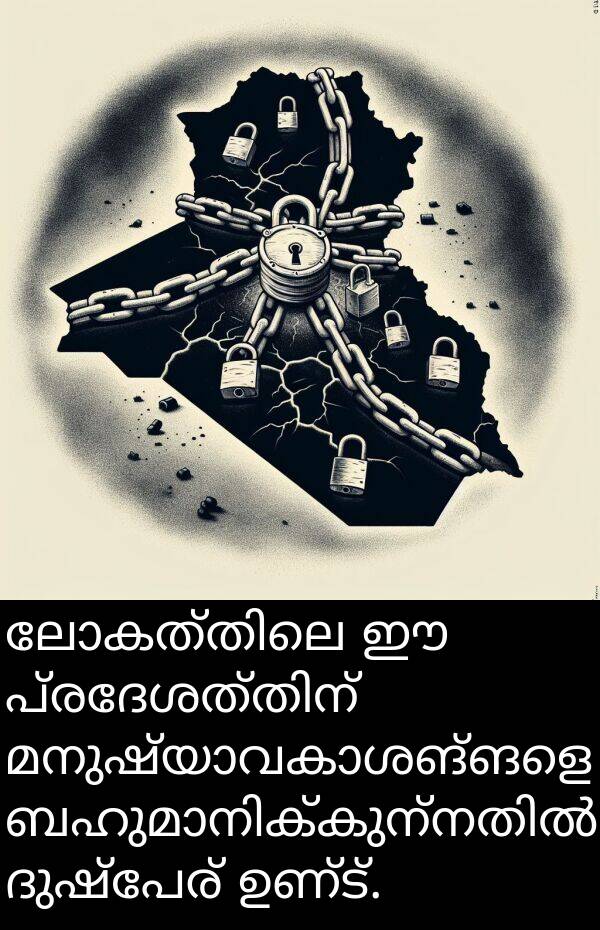 ദുഷ്പേര്: ലോകത്തിലെ ഈ പ്രദേശത്തിന് മനുഷ്യാവകാശങ്ങളെ ബഹുമാനിക്കുന്നതിൽ ദുഷ്പേര് ഉണ്ട്.