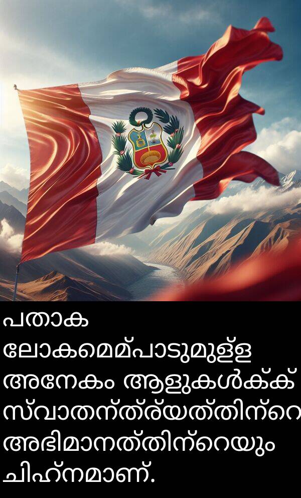 അനേകം: പതാക ലോകമെമ്പാടുമുള്ള അനേകം ആളുകൾക്ക് സ്വാതന്ത്ര്യത്തിന്റെയും അഭിമാനത്തിന്റെയും ചിഹ്നമാണ്.