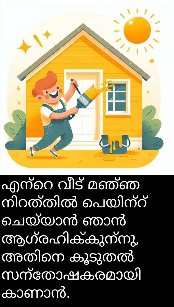 വീട്: എന്റെ വീട് മഞ്ഞ നിറത്തിൽ പെയിന്റ് ചെയ്യാൻ ഞാൻ ആഗ്രഹിക്കുന്നു, അതിനെ കൂടുതൽ സന്തോഷകരമായി കാണാൻ.