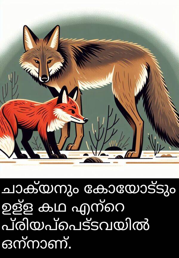 ഉള്ള: ചാക്യനും കോയോട്ടും ഉള്ള കഥ എന്റെ പ്രിയപ്പെട്ടവയിൽ ഒന്നാണ്.