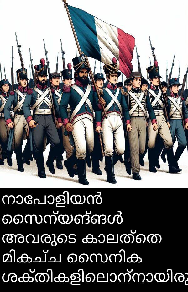അവരുടെ: നാപോളിയൻ സൈന്യങ്ങൾ അവരുടെ കാലത്തെ മികച്ച സൈനിക ശക്തികളിലൊന്നായിരുന്നു.