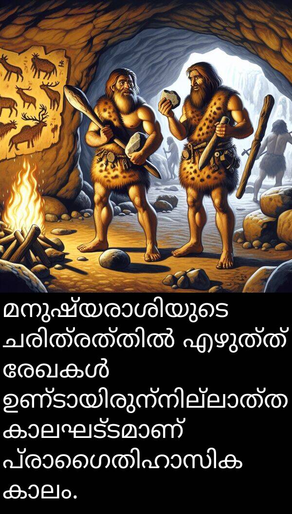 എഴുത്ത്: മനുഷ്യരാശിയുടെ ചരിത്രത്തിൽ എഴുത്ത് രേഖകൾ ഉണ്ടായിരുന്നില്ലാത്ത കാലഘട്ടമാണ് പ്രാഗൈതിഹാസിക കാലം.