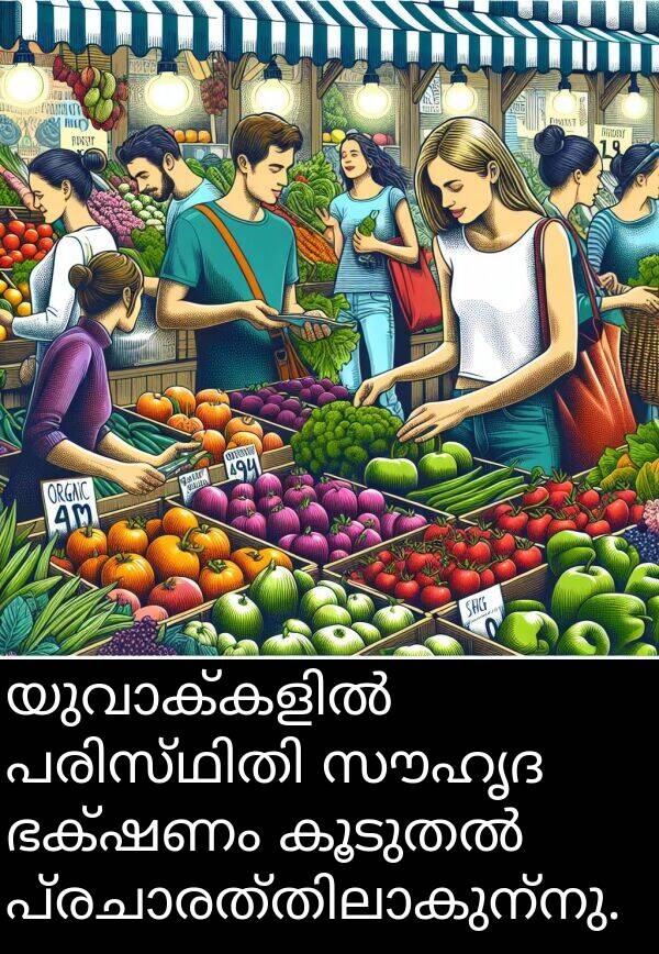 സൗഹൃദ: യുവാക്കളിൽ പരിസ്ഥിതി സൗഹൃദ ഭക്ഷണം കൂടുതൽ പ്രചാരത്തിലാകുന്നു.