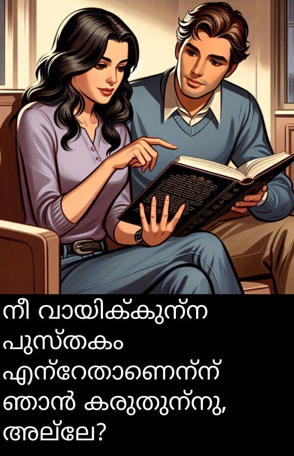 കരുതുന്നു: നീ വായിക്കുന്ന പുസ്തകം എന്റേതാണെന്ന് ഞാൻ കരുതുന്നു, അല്ലേ?