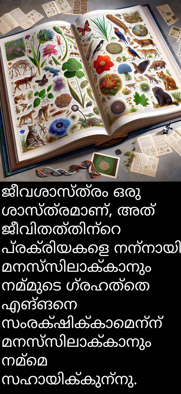 ഗ്രഹത്തെ: ജീവശാസ്ത്രം ഒരു ശാസ്ത്രമാണ്, അത് ജീവിതത്തിന്റെ പ്രക്രിയകളെ നന്നായി മനസ്സിലാക്കാനും നമ്മുടെ ഗ്രഹത്തെ എങ്ങനെ സംരക്ഷിക്കാമെന്ന് മനസ്സിലാക്കാനും നമ്മെ സഹായിക്കുന്നു.
