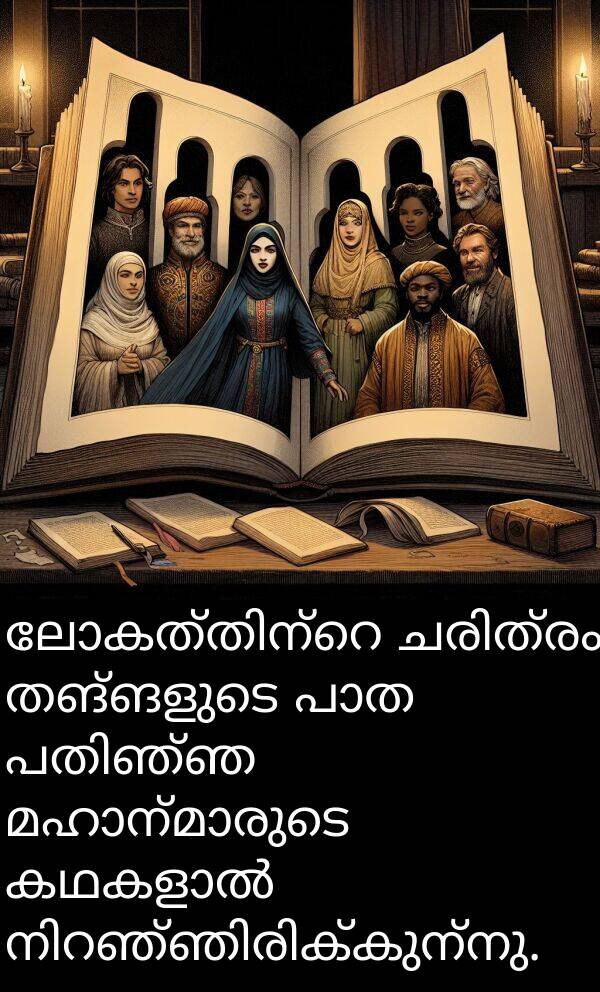 തങ്ങളുടെ: ലോകത്തിന്റെ ചരിത്രം തങ്ങളുടെ പാത പതിഞ്ഞ മഹാന്മാരുടെ കഥകളാൽ നിറഞ്ഞിരിക്കുന്നു.