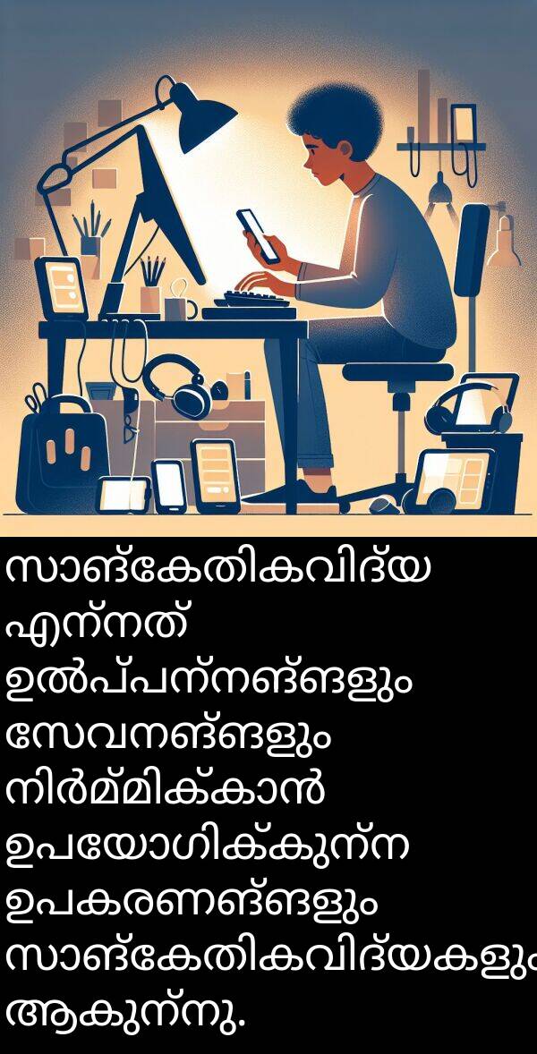 ഉപകരണങ്ങളും: സാങ്കേതികവിദ്യ എന്നത് ഉൽപ്പന്നങ്ങളും സേവനങ്ങളും നിർമ്മിക്കാൻ ഉപയോഗിക്കുന്ന ഉപകരണങ്ങളും സാങ്കേതികവിദ്യകളും ആകുന്നു.