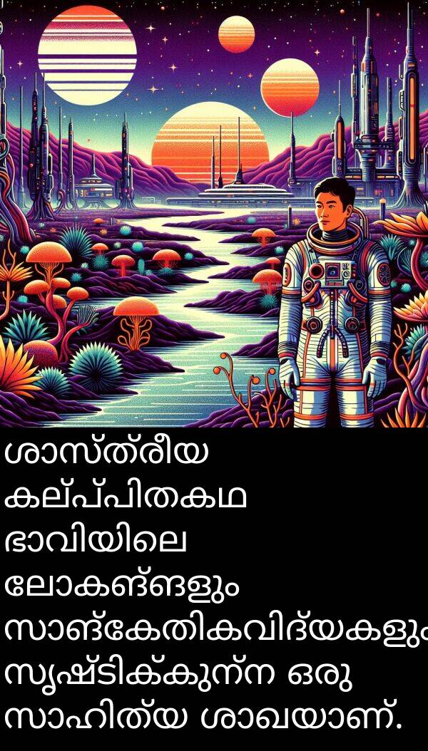 ലോകങ്ങളും: ശാസ്ത്രീയ കല്‍പ്പിതകഥ ഭാവിയിലെ ലോകങ്ങളും സാങ്കേതികവിദ്യകളും സൃഷ്ടിക്കുന്ന ഒരു സാഹിത്യ ശാഖയാണ്.