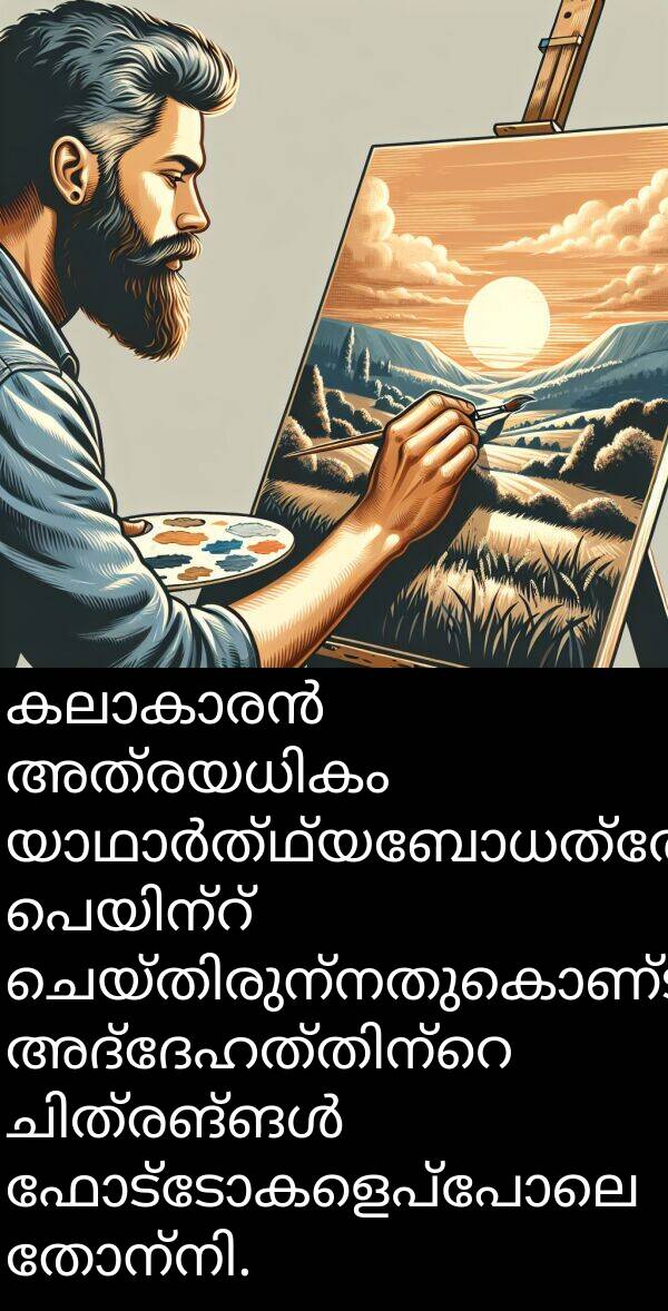 ഫോട്ടോകളെപ്പോലെ: കലാകാരൻ അത്രയധികം യാഥാർത്ഥ്യബോധത്തോടെ പെയിന്റ് ചെയ്തിരുന്നതുകൊണ്ട്, അദ്ദേഹത്തിന്റെ ചിത്രങ്ങൾ ഫോട്ടോകളെപ്പോലെ തോന്നി.