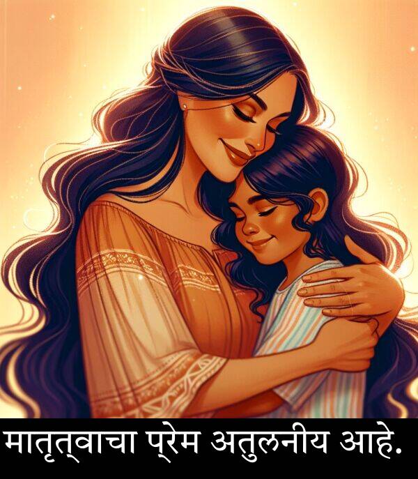 अतुलनीय: मातृत्वाचा प्रेम अतुलनीय आहे.