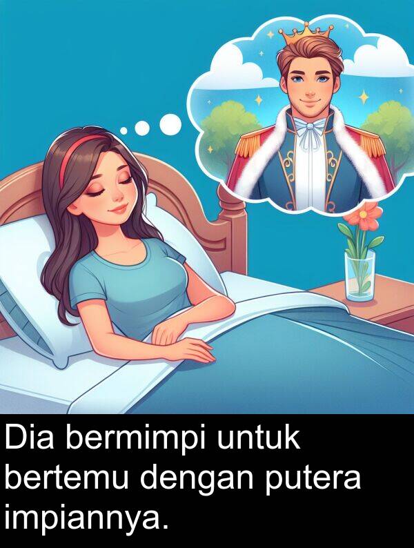 putera: Dia bermimpi untuk bertemu dengan putera impiannya.