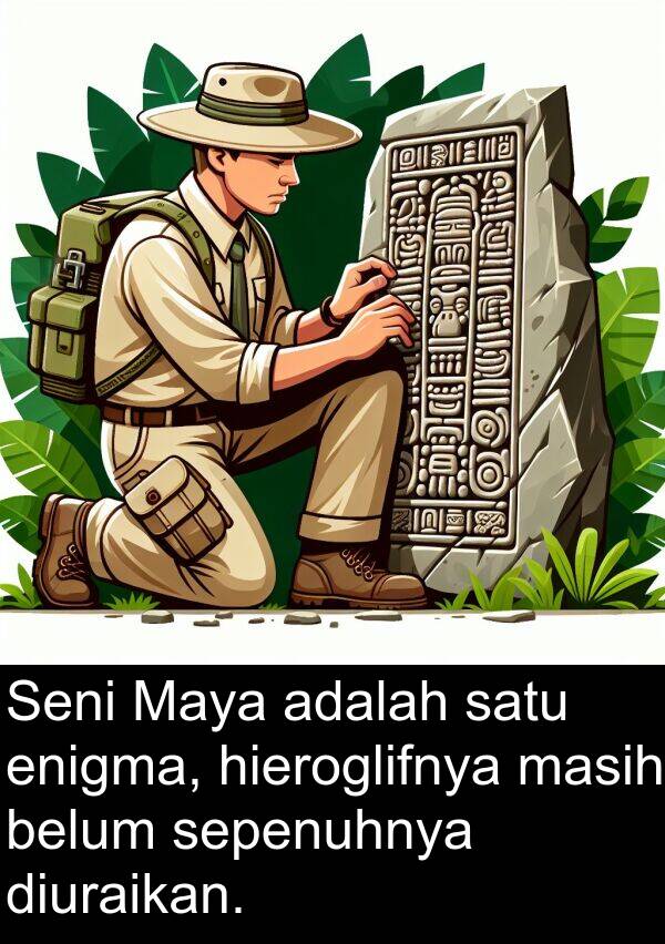 masih: Seni Maya adalah satu enigma, hieroglifnya masih belum sepenuhnya diuraikan.