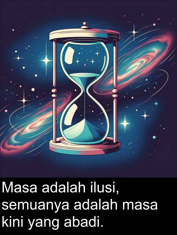 kini: Masa adalah ilusi, semuanya adalah masa kini yang abadi.