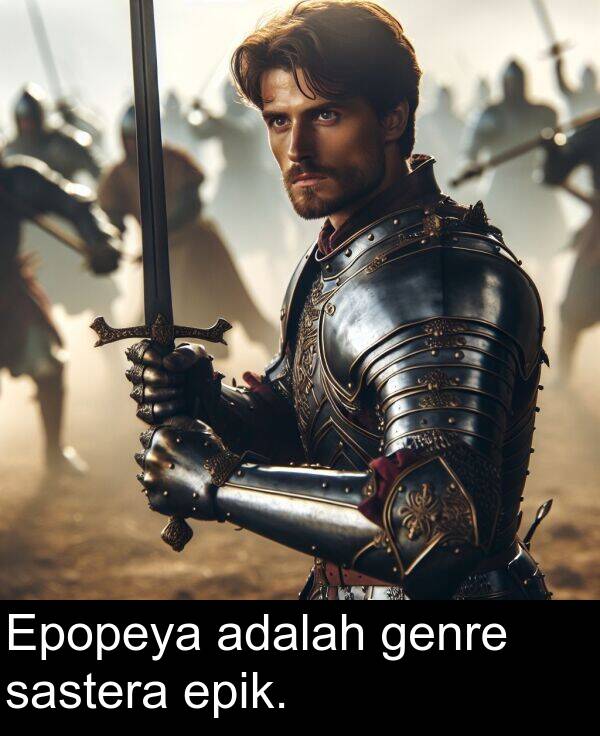sastera: Epopeya adalah genre sastera epik.