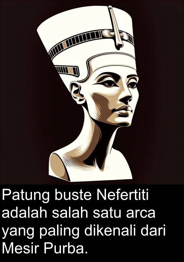 paling: Patung buste Nefertiti adalah salah satu arca yang paling dikenali dari Mesir Purba.
