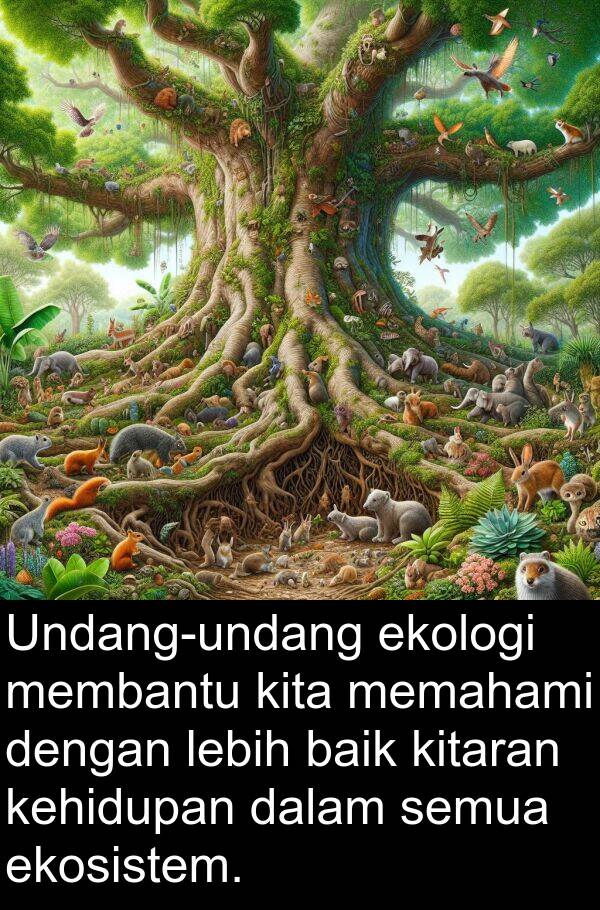 memahami: Undang-undang ekologi membantu kita memahami dengan lebih baik kitaran kehidupan dalam semua ekosistem.