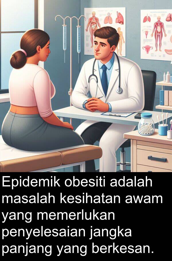 jangka: Epidemik obesiti adalah masalah kesihatan awam yang memerlukan penyelesaian jangka panjang yang berkesan.