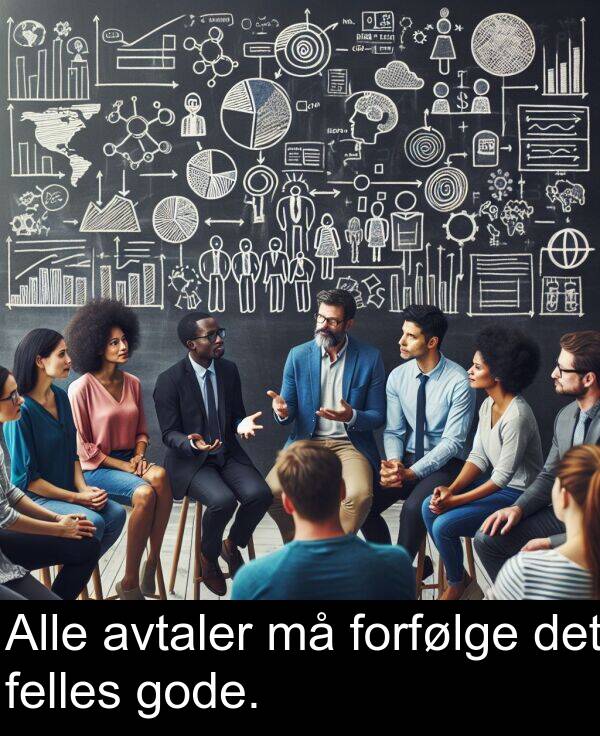 det: Alle avtaler må forfølge det felles gode.