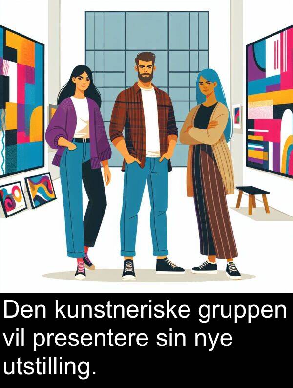 gruppen: Den kunstneriske gruppen vil presentere sin nye utstilling.