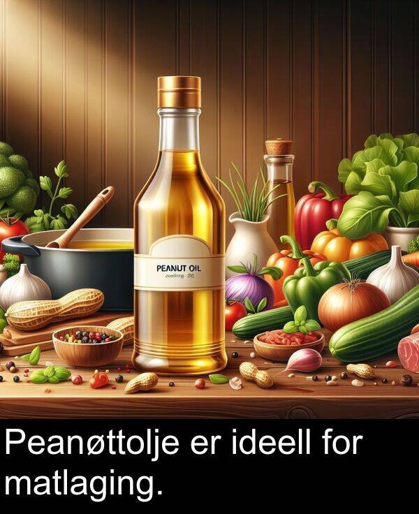 matlaging: Peanøttolje er ideell for matlaging.