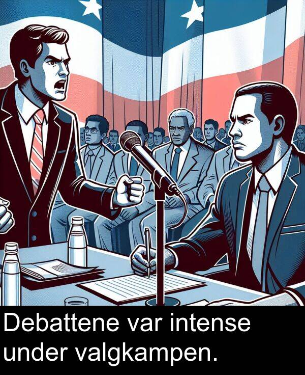 under: Debattene var intense under valgkampen.