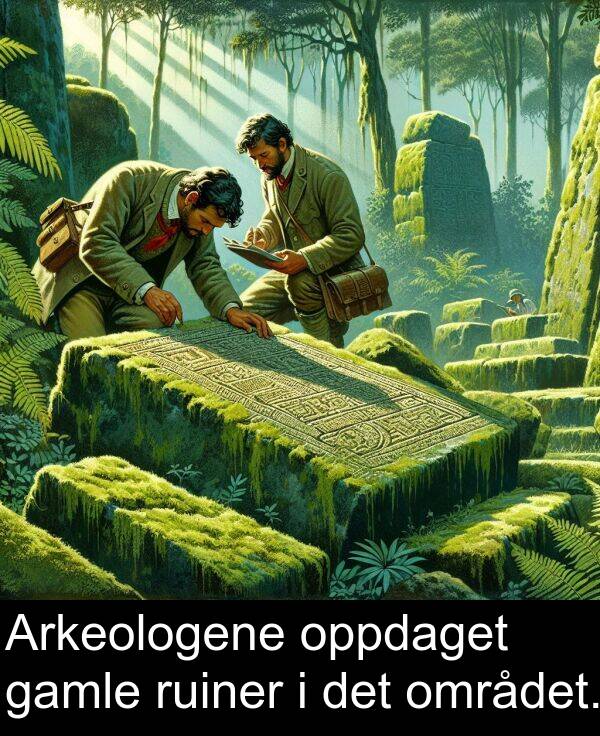 oppdaget: Arkeologene oppdaget gamle ruiner i det området.