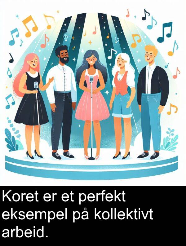 perfekt: Koret er et perfekt eksempel på kollektivt arbeid.