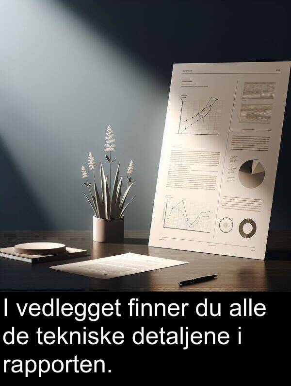 vedlegget: I vedlegget finner du alle de tekniske detaljene i rapporten.