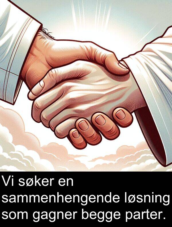 gagner: Vi søker en sammenhengende løsning som gagner begge parter.