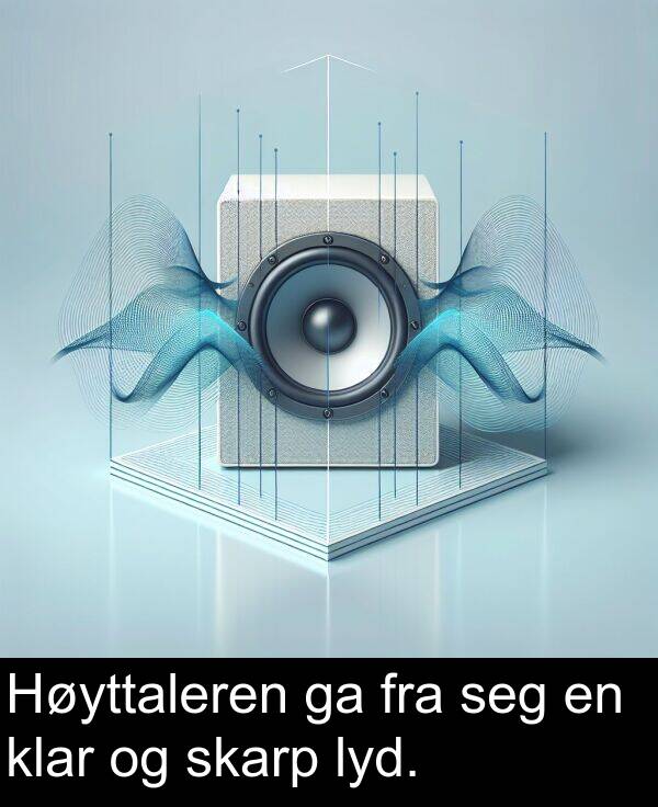 klar: Høyttaleren ga fra seg en klar og skarp lyd.