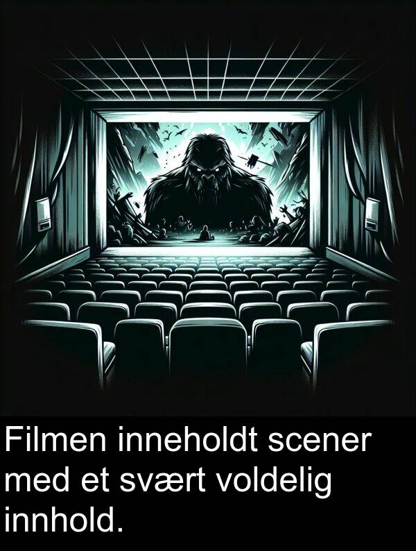 scener: Filmen inneholdt scener med et svært voldelig innhold.