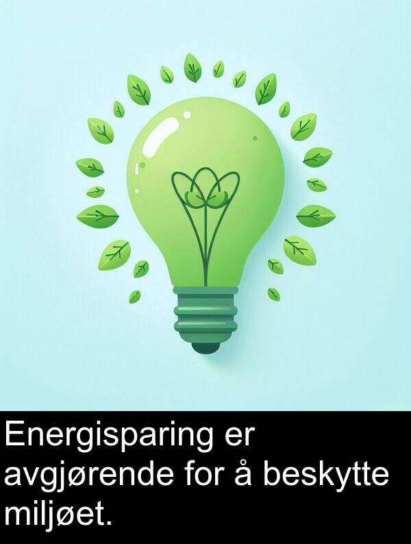 beskytte: Energisparing er avgjørende for å beskytte miljøet.