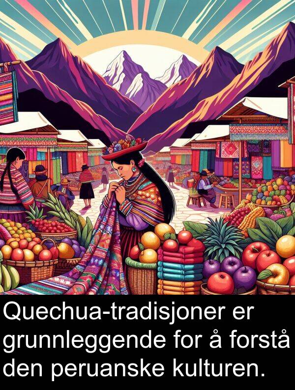 grunnleggende: Quechua-tradisjoner er grunnleggende for å forstå den peruanske kulturen.