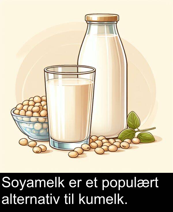populært: Soyamelk er et populært alternativ til kumelk.