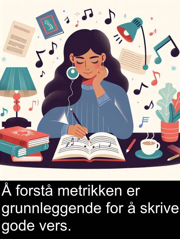 vers: Å forstå metrikken er grunnleggende for å skrive gode vers.