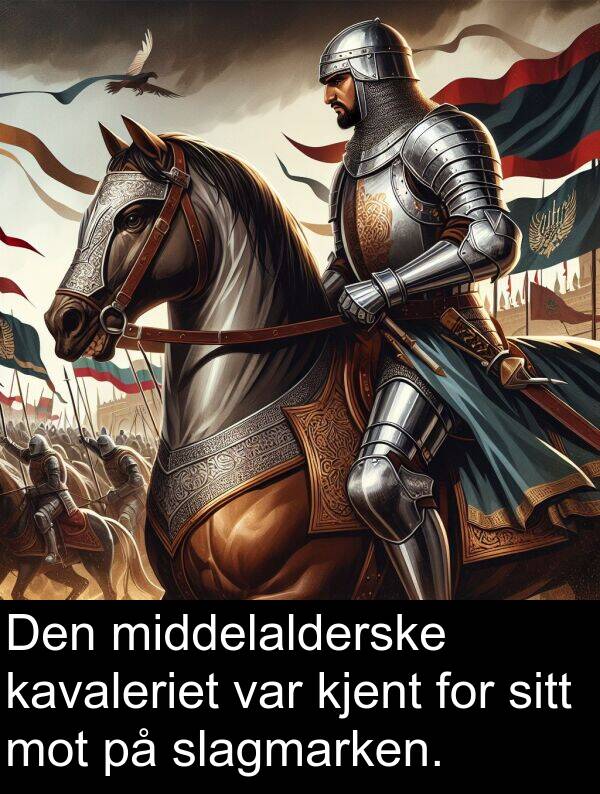 kjent: Den middelalderske kavaleriet var kjent for sitt mot på slagmarken.
