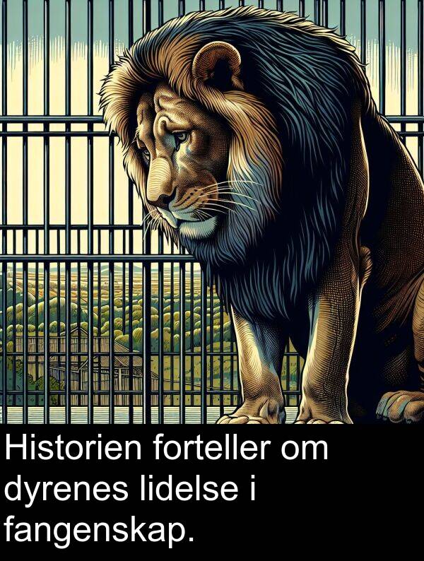 dyrenes: Historien forteller om dyrenes lidelse i fangenskap.