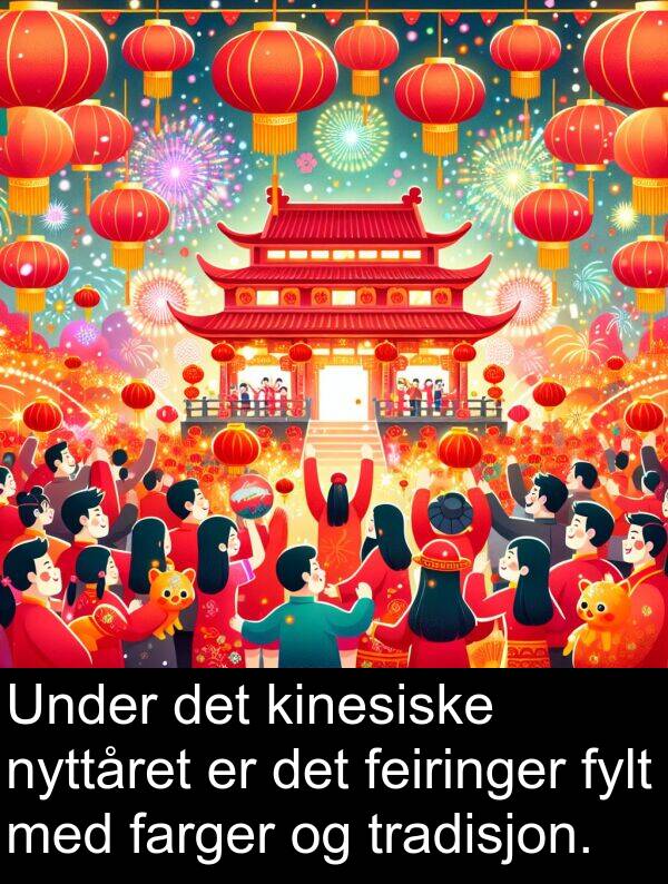 farger: Under det kinesiske nyttåret er det feiringer fylt med farger og tradisjon.