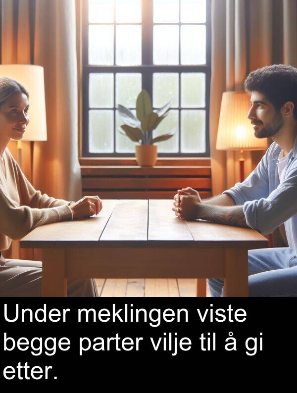 begge: Under meklingen viste begge parter vilje til å gi etter.